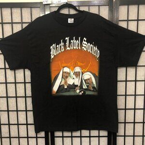 2007 Shot to Hell Black Label Society Tour Tee T Shirt Black XL BLS Rock Y2K PP